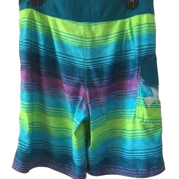 Under Armour Mens Loose Reblek Striped Boardshorts size  30 - Picture 2 of 5